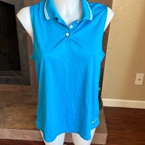 Nike dri fit blue tank top Size large